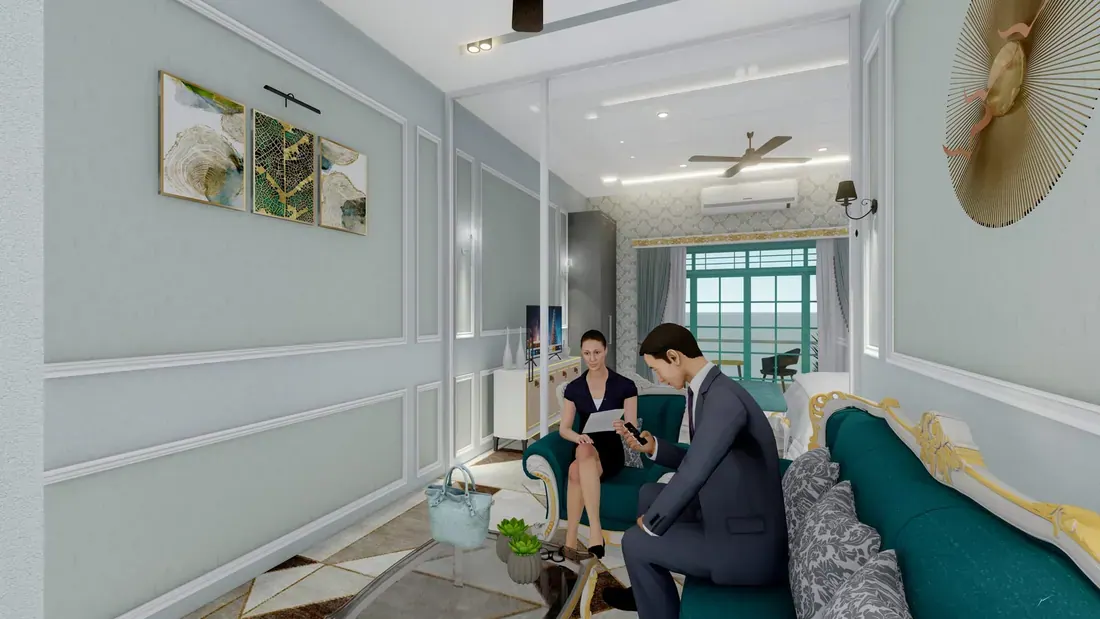 Executive Living Lounge & Media Zone